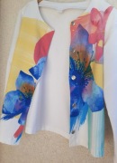 Bluzka Elastyczna Rozpinana Bawełna Rozmiar L /40