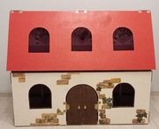 Stajnia drewniana duża do zabawy