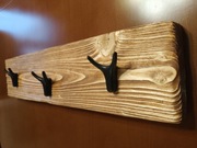 Wieszak ścienny, rustykalny, 60 cm