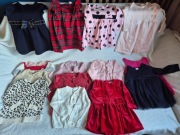 Zestaw XXL eleganckie ubranka dla dziewczynki, rozmiar 74-80 (ok 100 sztuk)