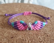 Bransoletka charms jednorożec skrzydła hand made