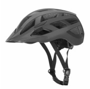 Kask rowerowy z czerwoną lampką LED + daszek
