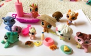 zestaw pet shop akcesoria figurki kangur zółwik LPS Littlest Pet Shop