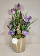 Stroik Wielkanoc Wiosna wiosenny kompozycja Kwiaty 