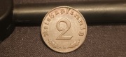 Niemcy III Rzesza 2 Pfennig 1939r.B,Rzadki Stan