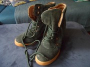 Botki sznurowane Catwalk, rozmiar 38 butelkowa zieleń