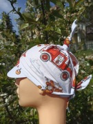 Wiązana chusta z daszkiem na lato dziecięca wzory