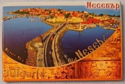 Magnes na lodówkę, pamiątka z Nesebyr w Bułgarii  80x54 