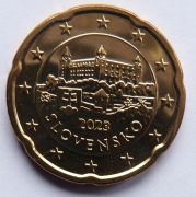 SŁOWACJA 2023 20 CENTÓW UNC !!!!!!!!!!