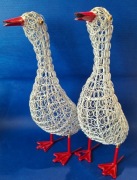 RZEŹBA PTAKI METAL VINTAGE ITALY 70S DUZA 