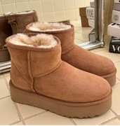 UGG Śniegowce W Classic Mini Platform 1134991 Brązowy