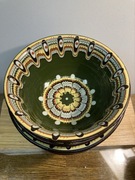 miseczki do zupy tradycyjne ludowe bułgarskie, w stylu "majolika" vintage