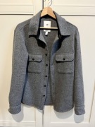 Wełniana kurtka koszulowa H&M premium s oversize 