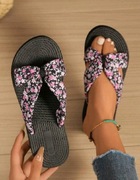 Damskie sandały w panterkę lato