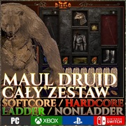 Diablo 2 Resurrected D2R MAUL DRUID BUILD ZESTAW XBOX NINTENDO PS4 PS5