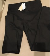 Spodnie Damskie Czarne Legginsy Plus Size 18/20 Bawełna Nowe Gumka