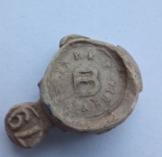 Plomba ołowiana kolejowa II RP - PKP Królewska Huta (Chorzów)