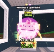 Krokodyl z Quesadilli sekretny limitowany brainrot Roblox 