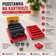 Stojak do kartridży GBA GBC GB i kompatybilnych. 