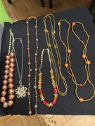 Zestaw biżuterii sztucznej- kolory ziemi