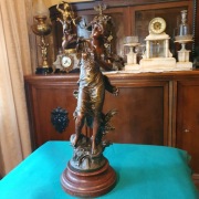 Stara=sygnowana figura=rzeżba(stary cynkal)=stan idealny=wymiary w ofercie