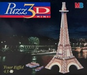 MB Puzz-3D mini - puzzle piankowe 3D - Wieża Eiffla (43 elementy)