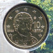 GRECJA 2022 10 CENTÓW UNC !!!!!!!!!!