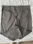 Spodnie męskie W46 L34 ciemny brąz ggraces xxl 2xl brązowy szary bawełna