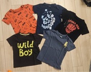 Koszulki t-shirty chłopięce rozmiar około 122