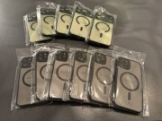 Etui # iPhone 17 Pro Max / 12 Pro # 11 sztuk! Magnetyczne ZIELONE i CZARNE!