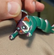 BRELOK flexi kotek, 4 kolorowy