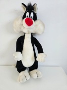 Looney Tunes duża maskotka Kot Sylwester 60 cm vintage