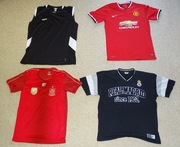 Koszulka t-shirt Real Madyt, Manchester United i inne, komplet 4szt.