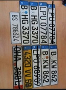 Tablice rejestracyjne 10sztuk