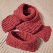 Fiolekart - Komplet -  szal + opaska 100% ALPAKA 