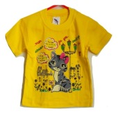 Bluzka t-shirt, rozm. 104, 3 lata, kotek, brokat