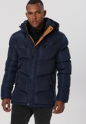 Tanio !_NOWA 880zł KOMFORTOWA męska zimowa kurtka_granat_KAPTUR_5XL 140cm
