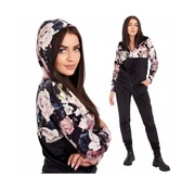 WELUROWY DRES DAMSKI BLUZA SPODNIE KOMPLET ROZ- XL