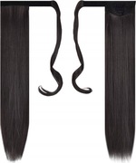 Treska włosy długie syntetyczne ciemny brąz FESHFEN