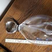 Szklany barometr wodny, w kształcie kota, szwecja