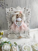 Pamiątka Chrztu Świętego Anioł Stróż w ramce 