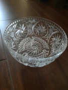 Kryształowa miska PRL lata 60 huta szkła 