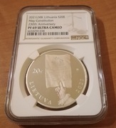 20 euro Litwa - konstytucja 3 maja NGC MS 69