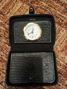 Zegarek podróżny Charles Leman w skórzanym pudełku