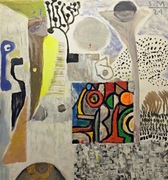 Stanisław Młodożeniec, Kompozycja, olej, płótno 112x108cm