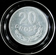 20 GROSZY 1973, b.z., PRL, nominał, stempel zwykły