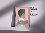 Plakat dawid podsiadło "Mało miasteczkowy" w ramce 42x30