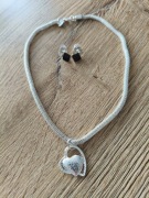 Naszyjnik/ chocker na szyję i kolczyki 