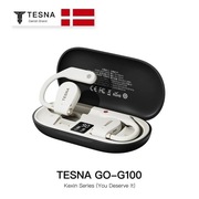 Słuchawki douszne bezprzewodowe TESNA GOG100 Open Sport ANC ENC, białe
