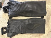 Czapsy START Elite skórzane, kolor czarny, rozmiar SW